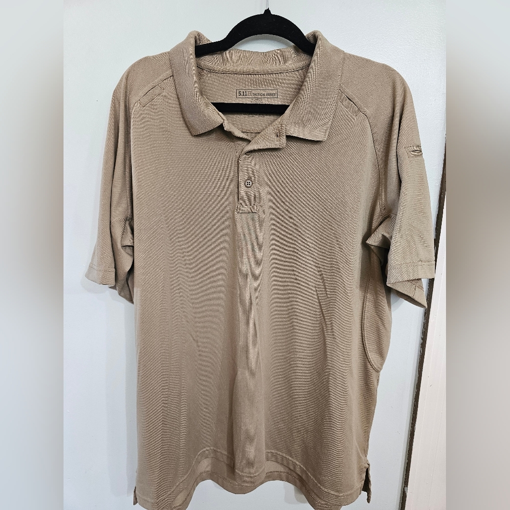 5.11 Tactical Series Khaki Polo XL
